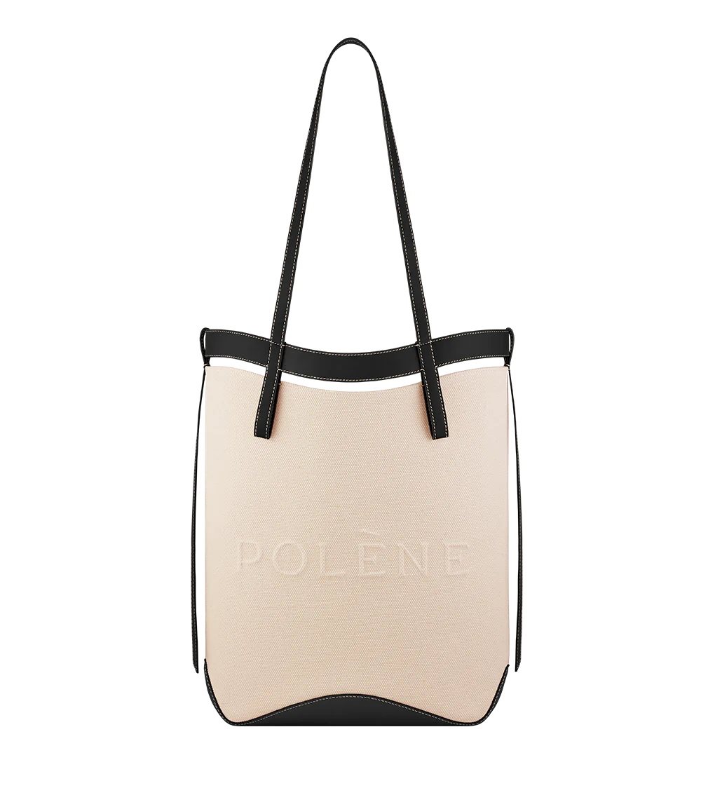 Polene Ilo Tote Bags ベージュ 黒 | JAPAN 6E42U