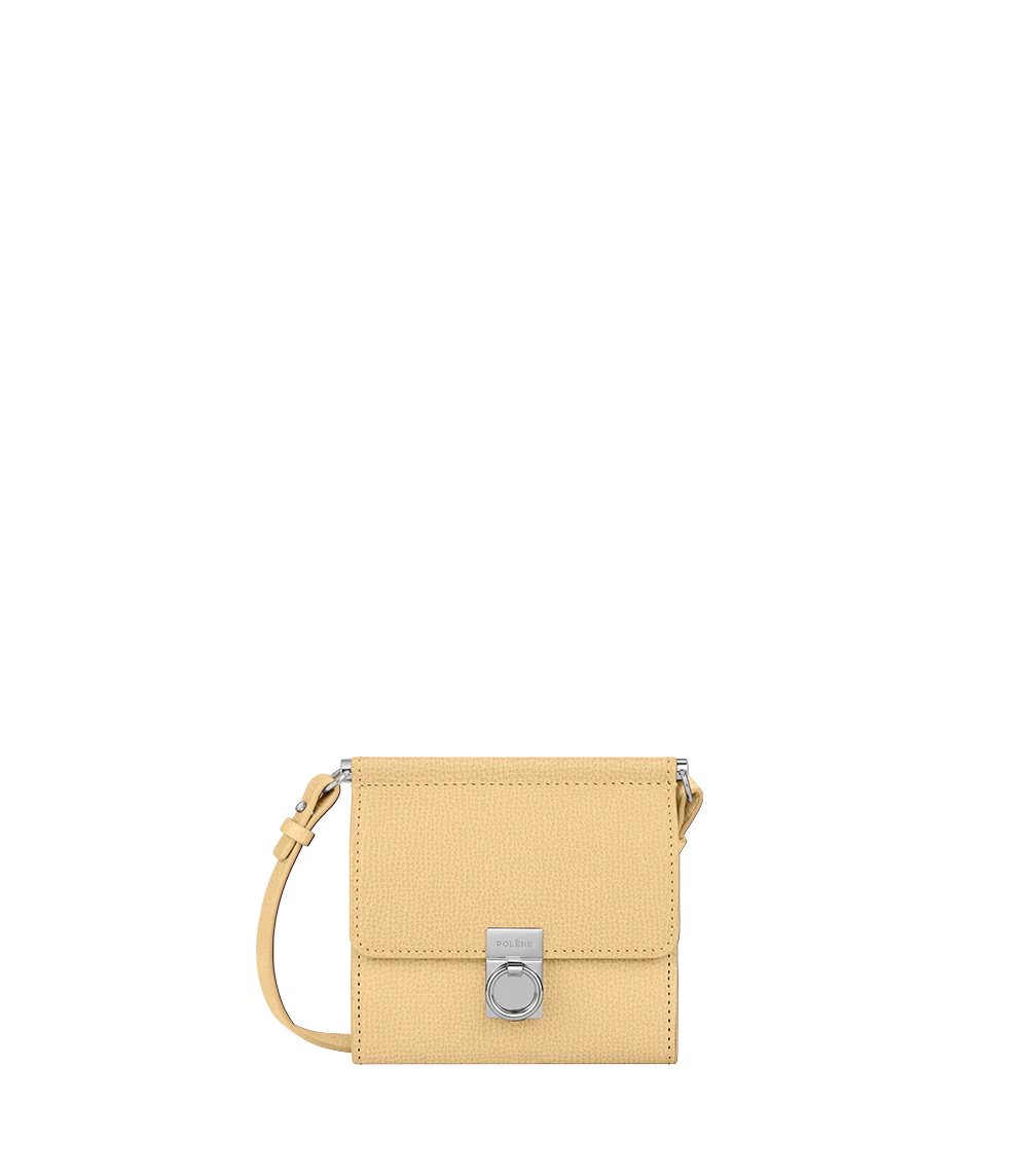 Polene Numéro Sept Crossbody Wallets 黄色 | JAPAN 1C2A