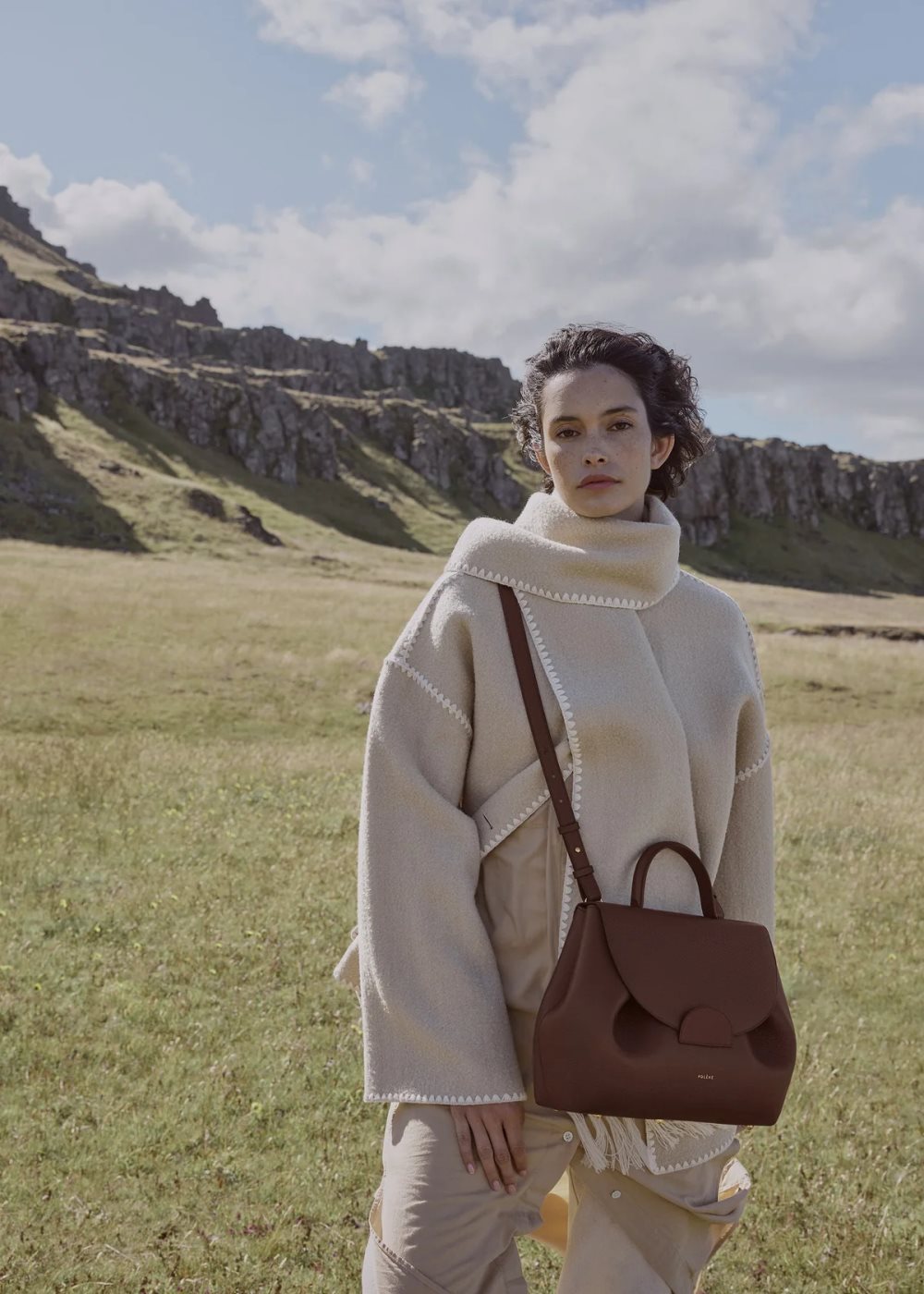 Polene Numéro Un Handbag チョコレート | JAPAN 1X52P